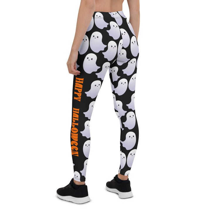 Leggings de Halloween Feliz Halloween con estampado de brujas y calabazas – imagen 8