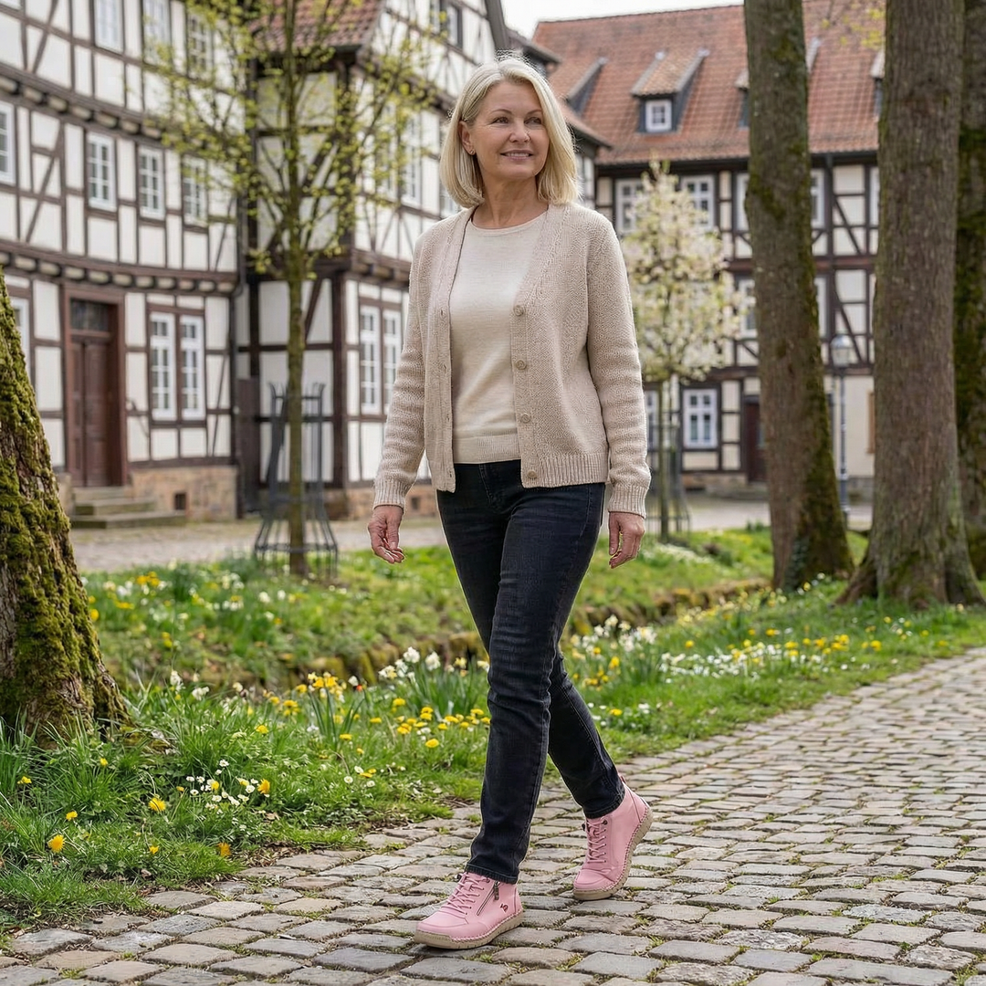 Mila | Zapatillas Ortopédicas con Cremallera