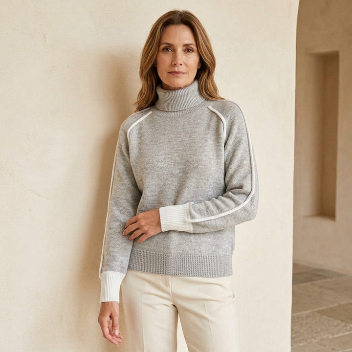 Elle | Suéter de cuello alto acogedor para mujeres
