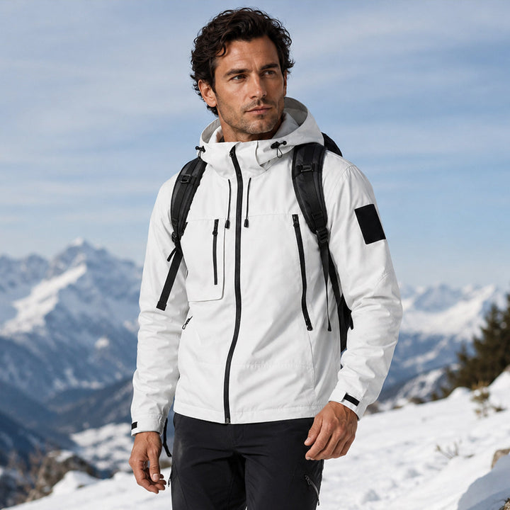 Eladio | La Chaqueta Ligera Impermeable Seathwaite – Chaqueta de Lluvia con Capucha para Hombres
