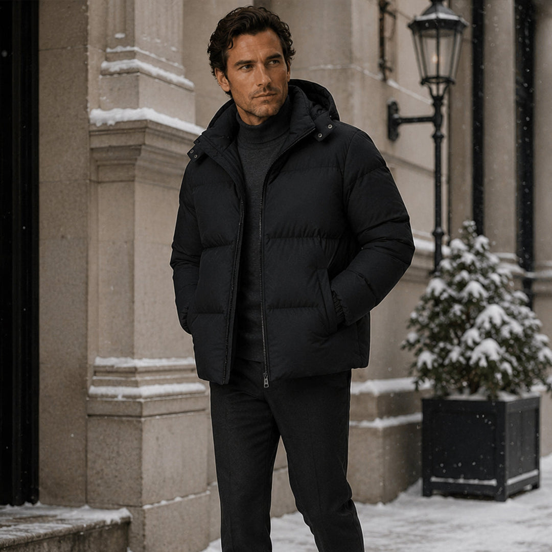 Beltrán | La Chaqueta Puffer con Capucha Aislante y Cálida para Hombres Whitaker