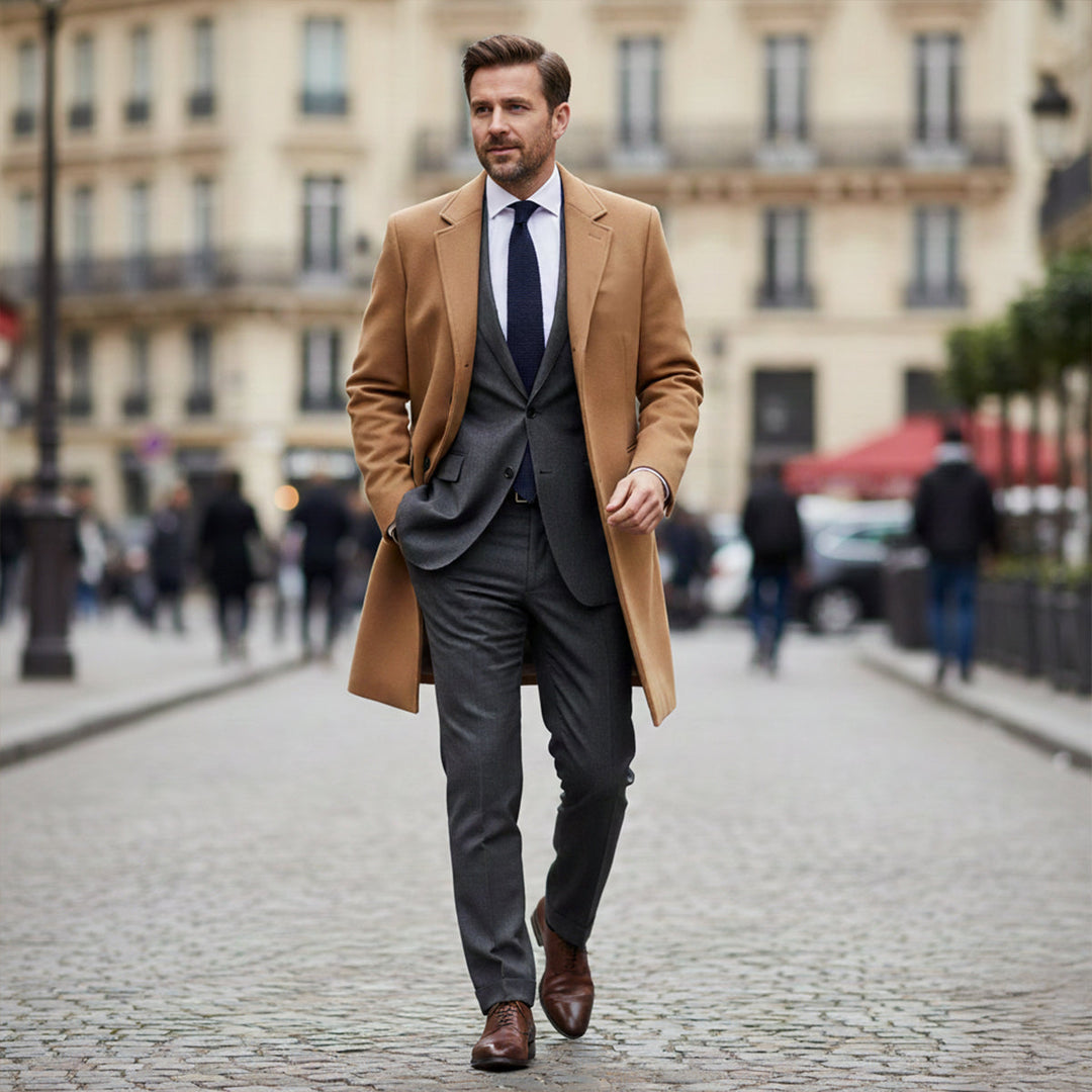 Diego | El Abrigo Clásico Elegante de Lana para Hombre Belmont