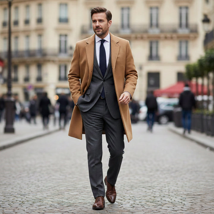 Diego | El Abrigo Clásico Elegante de Lana para Hombre Belmont