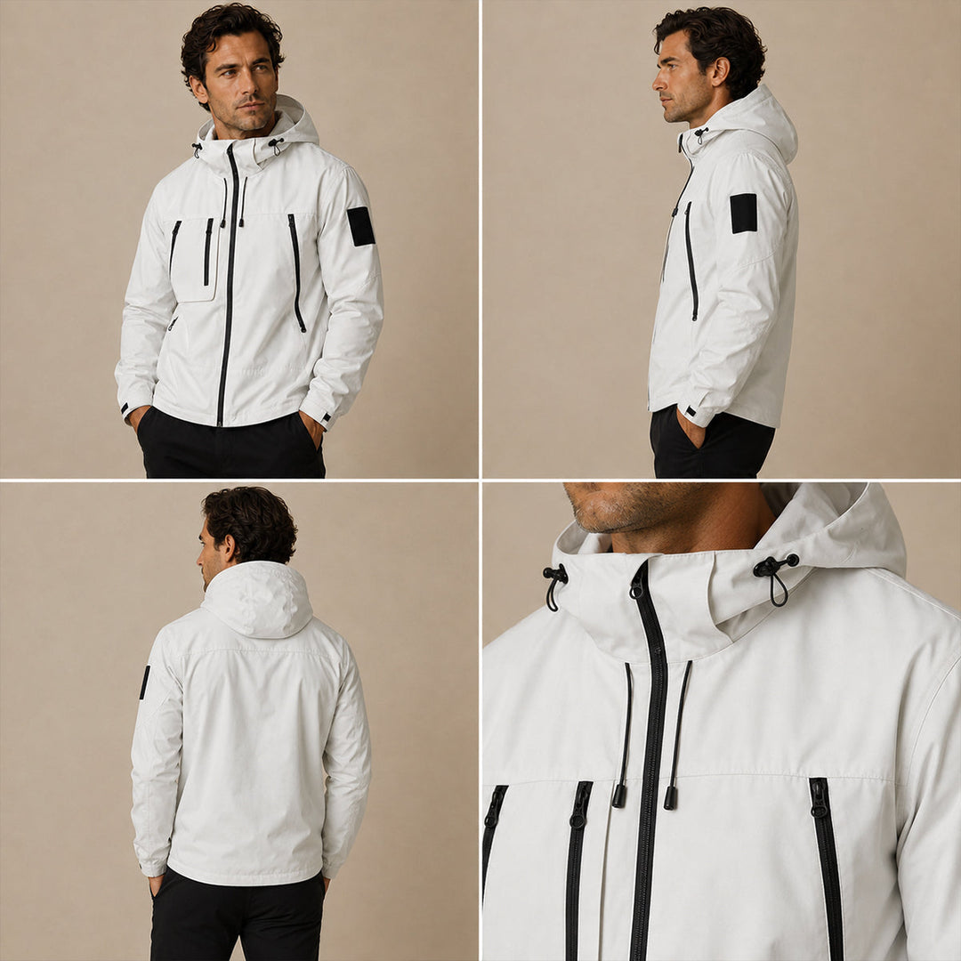 Eladio | La Chaqueta Ligera Impermeable Seathwaite – Chaqueta de Lluvia con Capucha para Hombres
