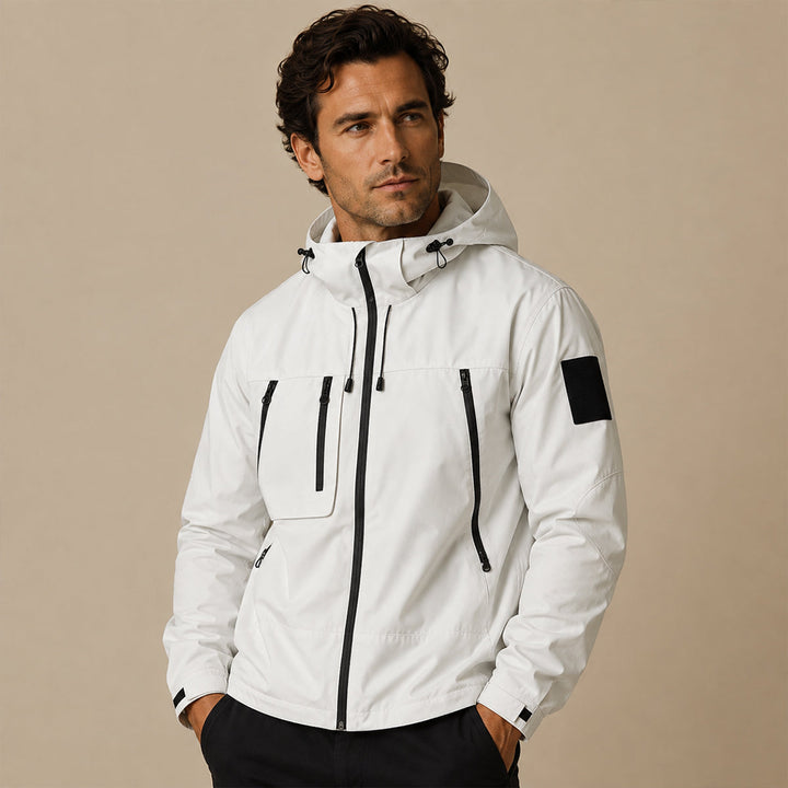 Eladio | La Chaqueta Ligera Impermeable Seathwaite – Chaqueta de Lluvia con Capucha para Hombres