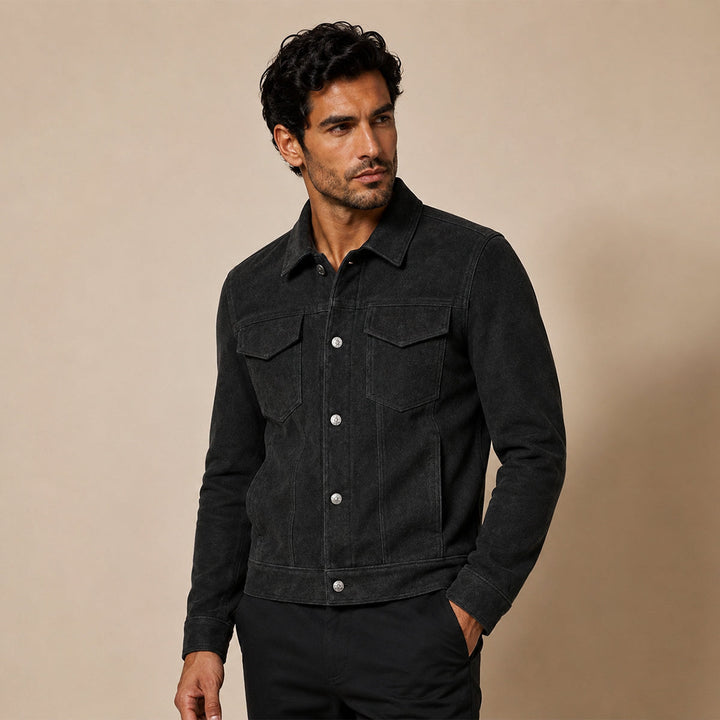 Zuri | La Chaqueta de Trabajo Casual de Suede para Hombre Inverness