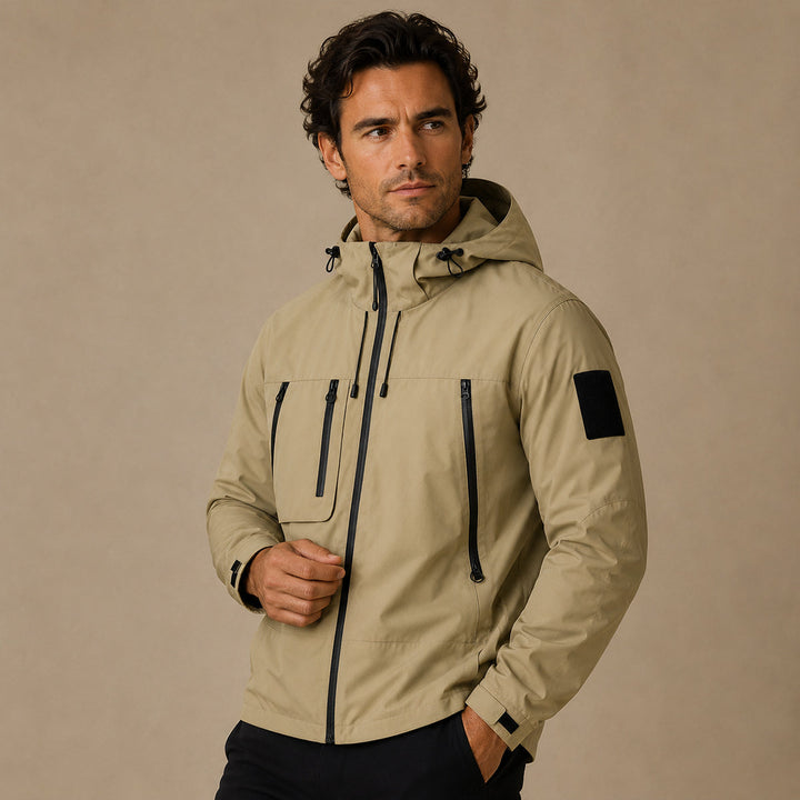 Eladio | La Chaqueta Ligera Impermeable Seathwaite – Chaqueta de Lluvia con Capucha para Hombres