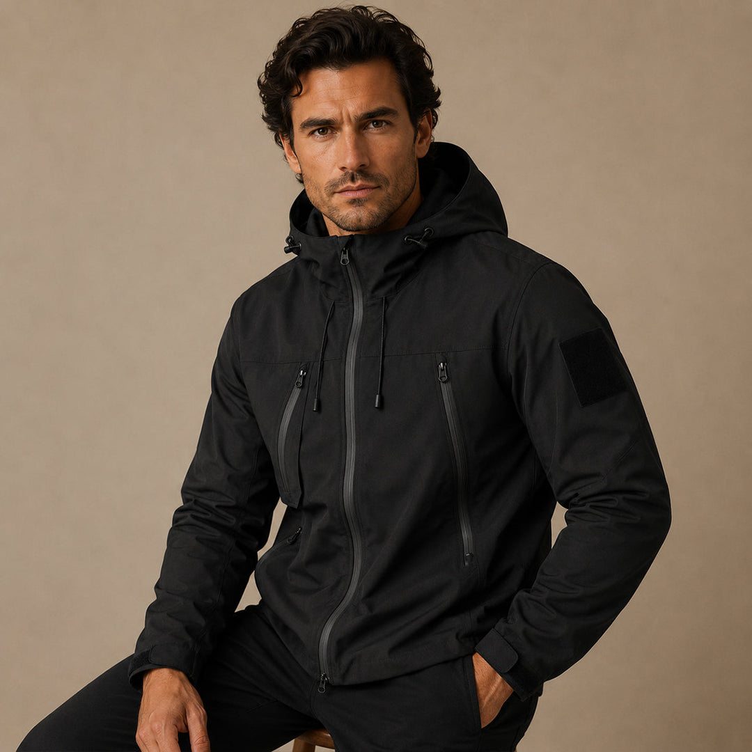Eladio | La Chaqueta Ligera Impermeable Seathwaite – Chaqueta de Lluvia con Capucha para Hombres