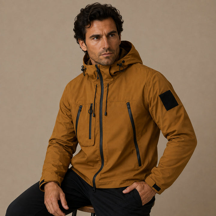 Eladio | La Chaqueta Ligera Impermeable Seathwaite – Chaqueta de Lluvia con Capucha para Hombres
