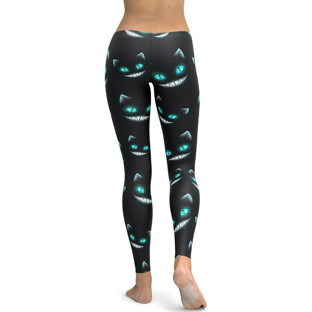 Leggings de Halloween Felinos en la Sombra con estampado de gatos misteriosos – imagen 4