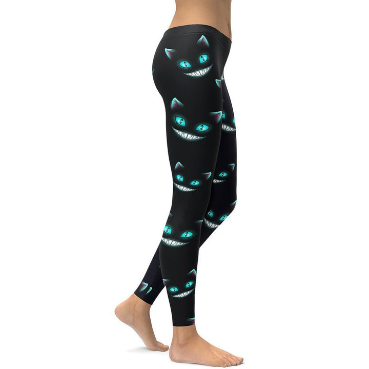Leggings de Halloween Felinos en la Sombra con estampado de gatos misteriosos – imagen 5