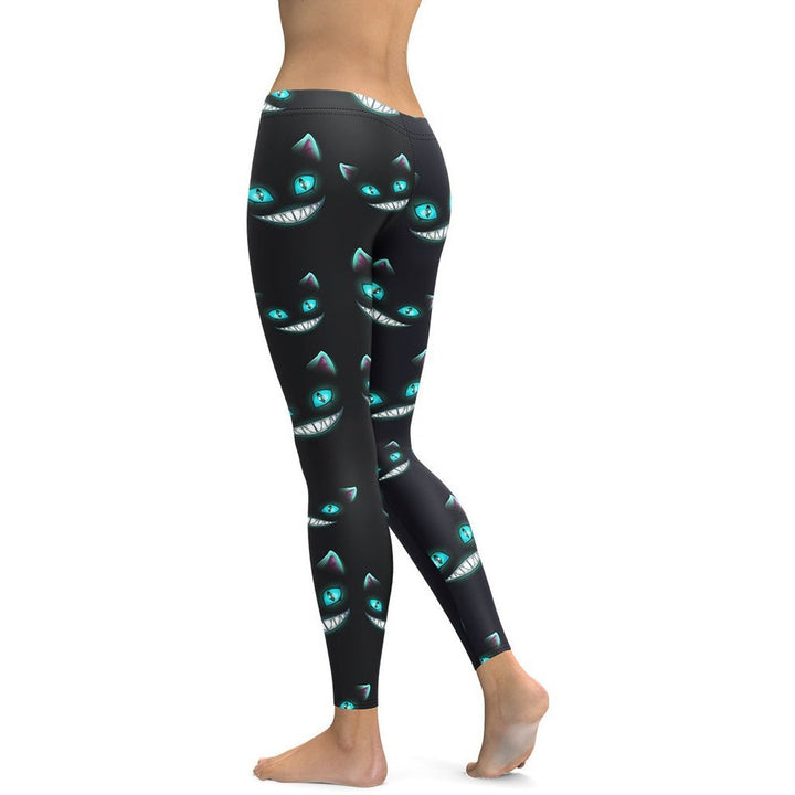 Leggings de Halloween Felinos en la Sombra con estampado de gatos misteriosos – imagen 2