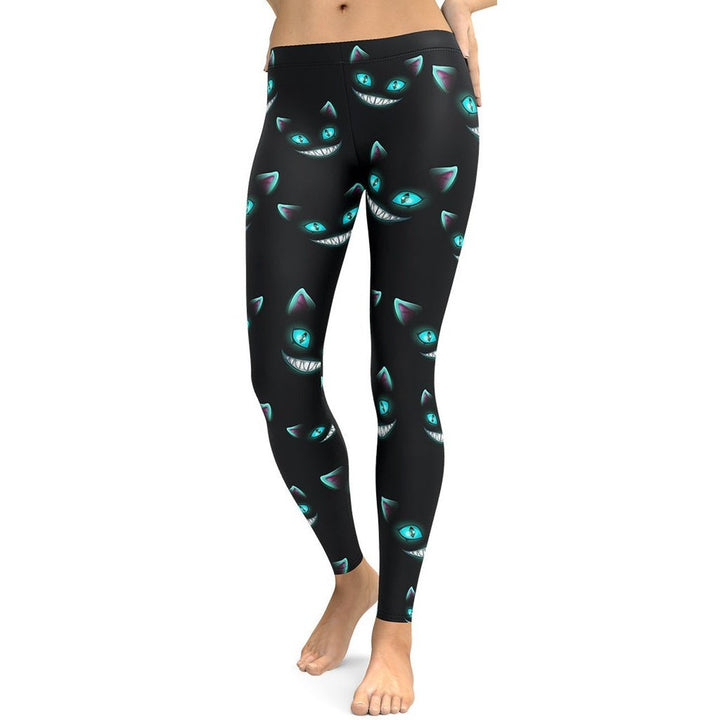 Leggings de Halloween Felinos en la Sombra con estampado de gatos misteriosos – imagen 6
