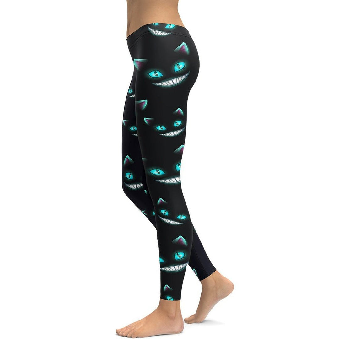 Leggings de Halloween Felinos en la Sombra con estampado de gatos misteriosos – imagen 1