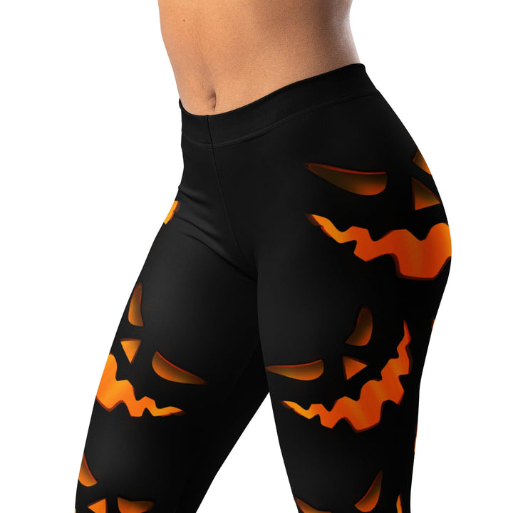 Leggings de Halloween Calabaza Oscura con estampado de calabazas en naranja y negro – imagen 11