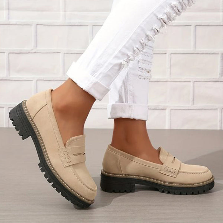 Étiennette | Mocasines Ortopédicos con Suela de Cuña - Negro