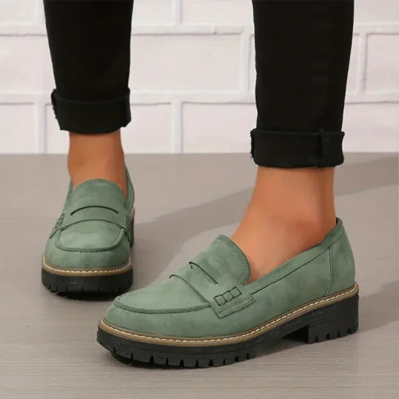 Étiennette | Mocasines Ortopédicos con Suela de Cuña - Negro