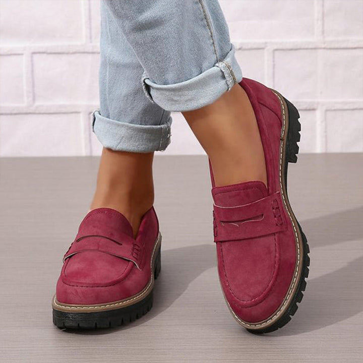 Étiennette | Mocasines Ortopédicos con Suela de Cuña - Negro