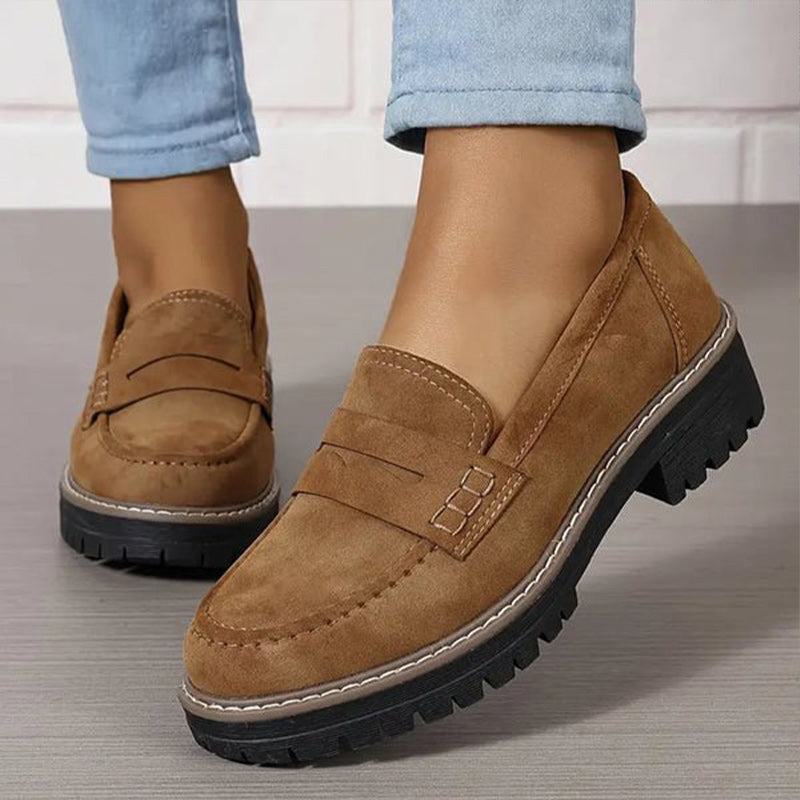 Étiennette | Mocasines Ortopédicos con Suela de Cuña - Beige