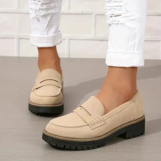 Étiennette | Mocasines Ortopédicos con Suela de Cuña - Negro