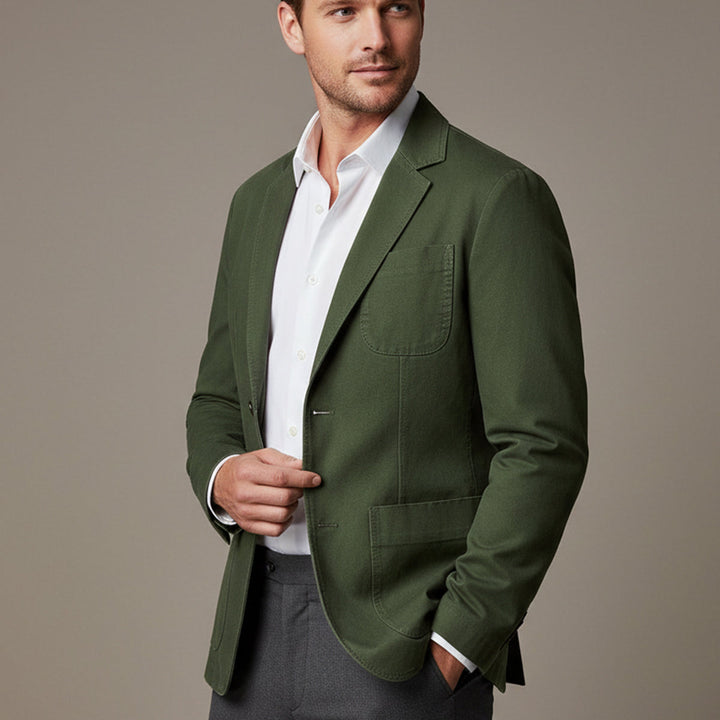 Iago | El Rompevientos de Algodón para Hombres Estilo Blazer de Reykjavik con Bolsillos
