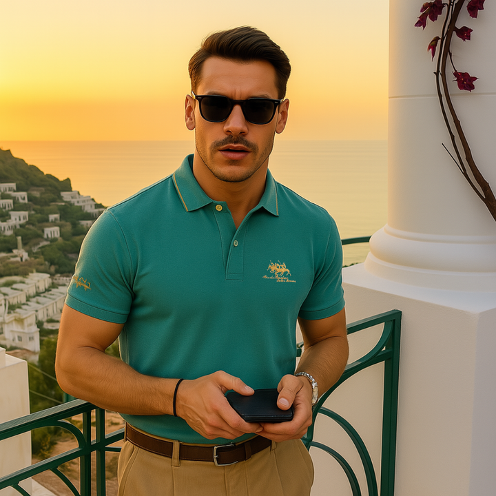 JOSEPH | Polo clásico de algodón con bordado exclusivo