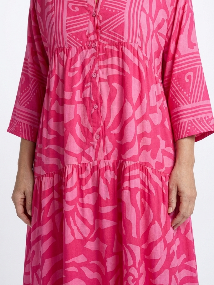 Vestido Midi con Botones en el Frente Marielle - Juliaver Madrid (vista 3)