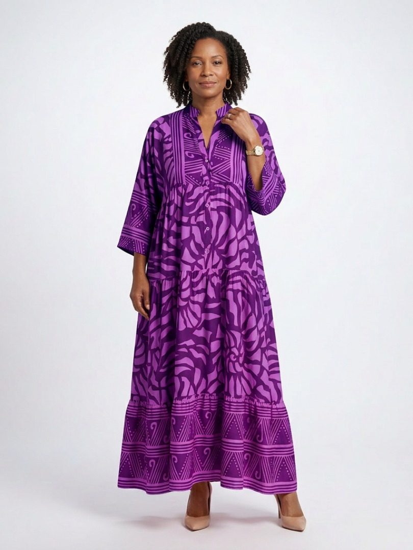 Vestido Midi con Botones en el Frente Marielle - Juliaver Madrid (vista 5)