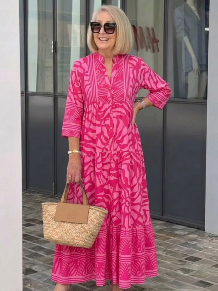 Vestido Midi con Botones en el Frente Marielle - Juliaver Madrid (vista 8)