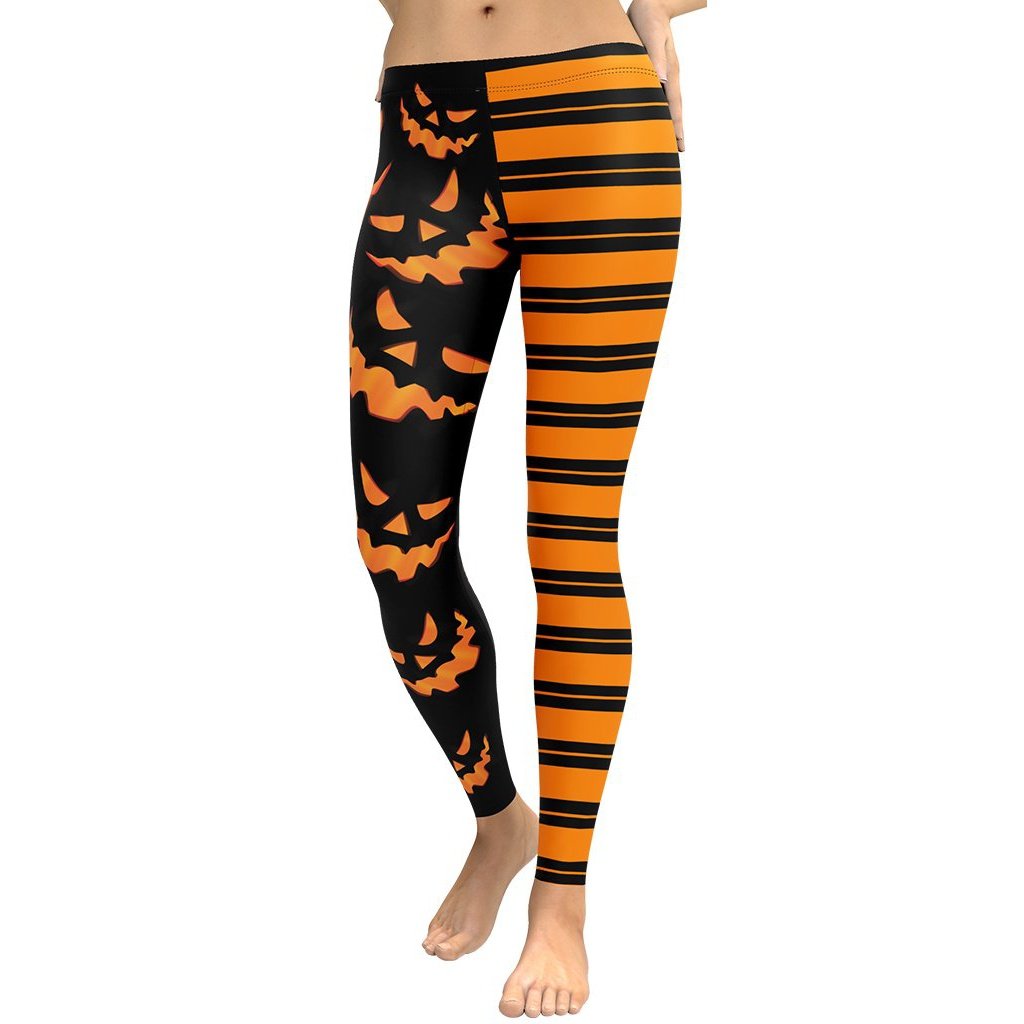 Leggings de Halloween Doble Estampado con doble estampado de criaturas de Halloween – imagen 1