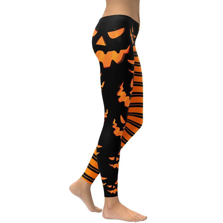 Leggings de Halloween Doble Estampado con doble estampado de criaturas de Halloween – imagen 5